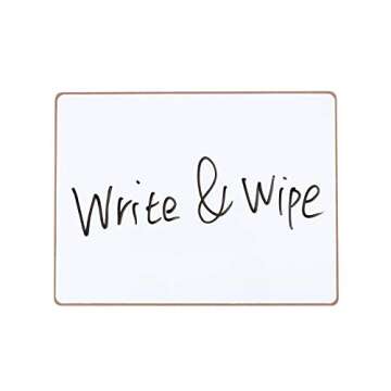 Magnetic Dry Erase White Boards - Lapboards for Students (5 Pack, 12 X 9 Inches)