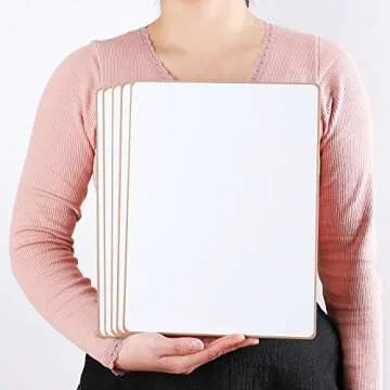 Magnetic Dry Erase White Boards - Lapboards for Students (5 Pack, 12 X 9 Inches)