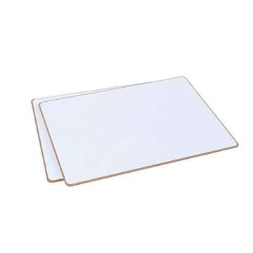 Magnetic Dry Erase White Boards - Lapboards for Students (5 Pack, 12 X 9 Inches)