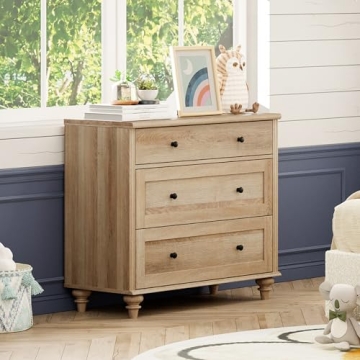 WAMPAT Baby Dresser for Bedroom with 3 Drawers