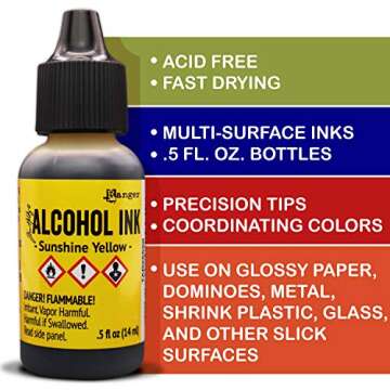 Tim Holtz Alcohol Ink Mega Set - 24 Unique Ranger Alcohol Inks Made in USA - Bundled with Moshify Blending Pen - Perfect For Use With Yupo Paper, Epoxy Resin And Tumblers - Tim Holtz Artist Set