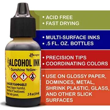 Tim Holtz Alcohol Ink Mega Set - 24 Unique Ranger Alcohol Inks Made in USA - Bundled with Moshify Blending Pen - Perfect For Use With Yupo Paper, Epoxy Resin And Tumblers - Tim Holtz Artist Set