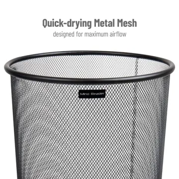 Mind Reader Black Umbrella Stand for Stylish Homes