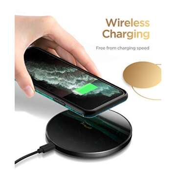 GVIEWIN Marble Slim Case for iPhone 11 Pro Max - Green/Gold