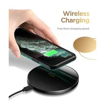 GVIEWIN Marble Slim Case for iPhone 11 Pro Max - Green/Gold