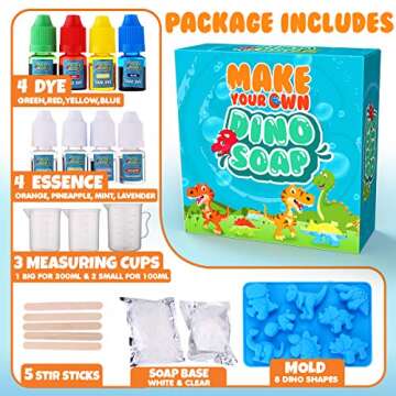 Dinonano Soap Making Kit for Kids Educational Science Toys - Make Your Own Stem Science Toys, DIY Ar...