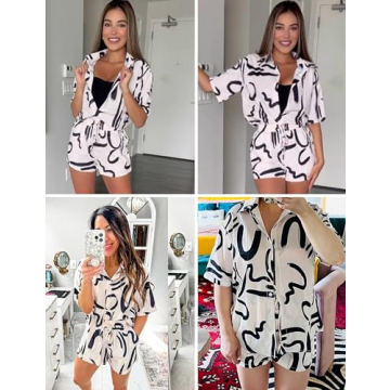 Stylish LTSCNRM Women’s 2 Piece Summer Outfit Set