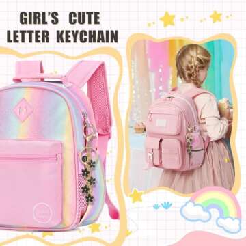 XGALBLA Black Cute Initial Letter J Keychain for Women