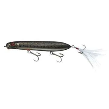 Daiwa Evergreen SB Topwater Plug, Black Bone Fishing Lure (4.87 Inch)