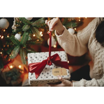 Boho Christmas Gift Tag Stickers – Adhesive & Eco-Friendly