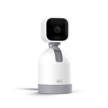 Blink Mini Pan-Tilt Camera with HD Video and Alexa Integration for Smart Home Security