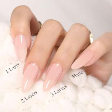 OPUIU Milky Peach Jelly Gel Nail Polish for Stylish Nails