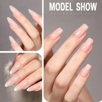 OPUIU Milky Peach Jelly Gel Nail Polish for Stylish Nails