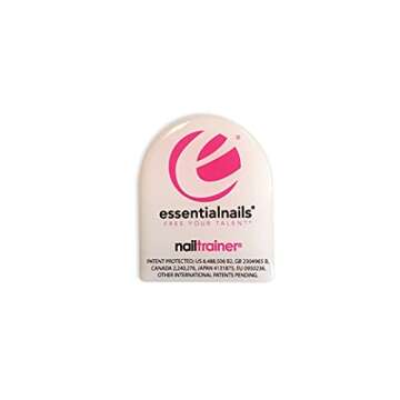 Essential Nails Nail Trainer® Practice Hand INCLUDES 6 Hour On-Line Competition Level Nail Art Tuition By A Champion Nail Artist, Nail Extensions, Nail Art Manicure Training Hand &100 Practice Nails