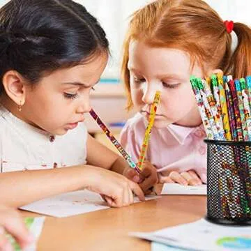 Kolewo4ever 200 pieces Happy Birthday Pencils Colorful Printed Birthday Pencils With Top Erasers Perfect For Teachers Classrooms Reward Birthday Party Kids Gifts Supplie (200)