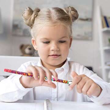 Kolewo4ever 200 pieces Happy Birthday Pencils Colorful Printed Birthday Pencils With Top Erasers Perfect For Teachers Classrooms Reward Birthday Party Kids Gifts Supplie (200)