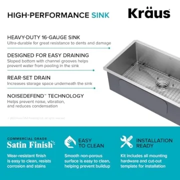 Kraus Standart Pro 30-inch Stainless Steel Kitchen Sink