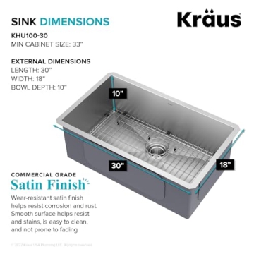 Kraus Standart Pro 30-inch Stainless Steel Kitchen Sink