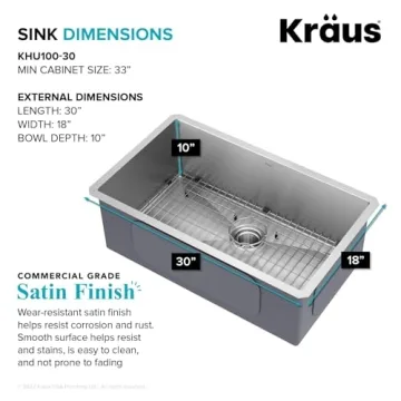 Kraus Standart Pro 30-inch Stainless Steel Kitchen Sink