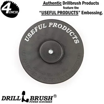 Drillbrush 4-Inch Round Flat Brush - Ultimate Hull Cleaner