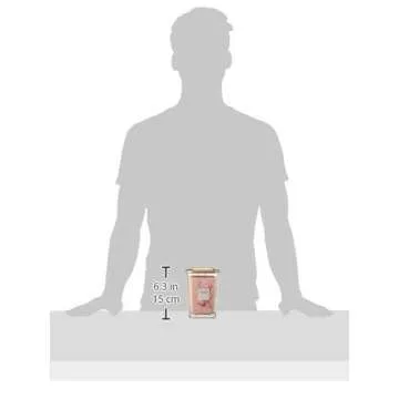 Yankee Candle Elevation Collection with Platform Lid Salt Mist Peony Scented, Large 2-Wick Candle, with up to 80 Hour Burn Time, 19 Ounce