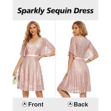 Sparkly Sequin Dress for Homecoming Perfect for Teens