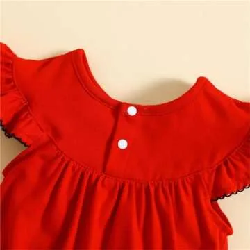 GLIGLITTR Baby Girls 4th of July Romper American Flag