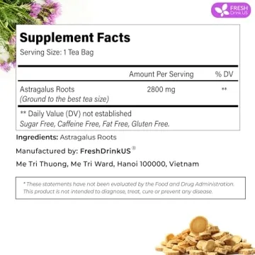 Astragalus Root Herbal Tea Bags – 100% Natural Organic