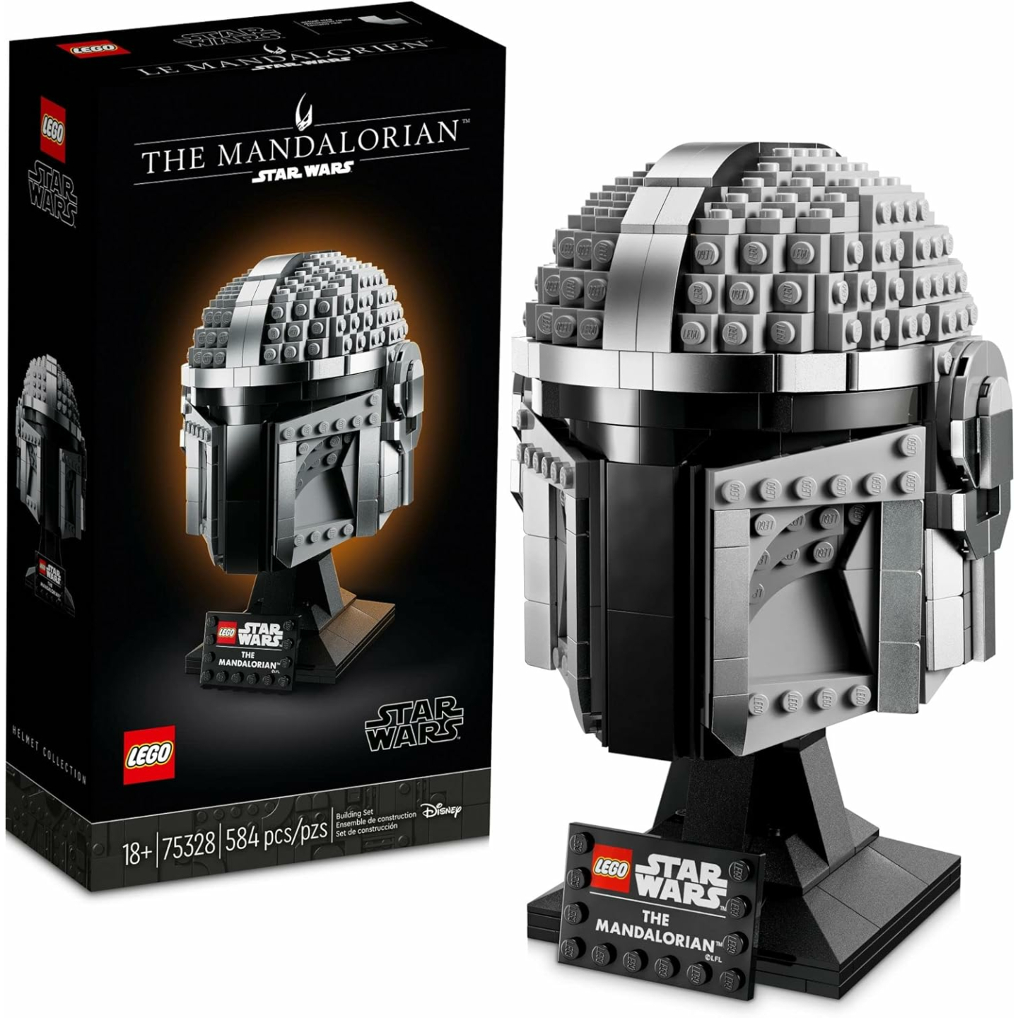 LEGO Star Wars Mandalorian Helmet 75328 Buildable Kit