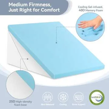 Adjustable Memory Foam Wedge Pillow for Sleep and Relief