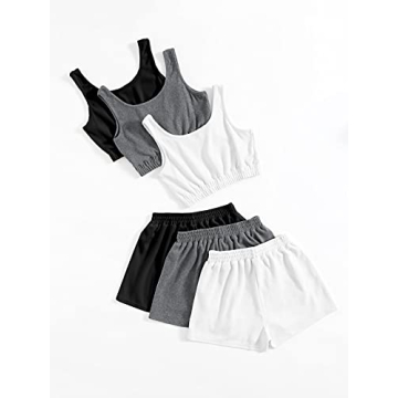 GORGLITTER Women's Stylish Vacation 6-Piece Outfit Set