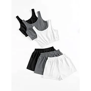 GORGLITTER Women's Stylish Vacation 6-Piece Outfit Set