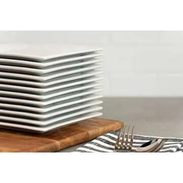 10 Strawberry Street 6" Catering Square Appetizer Plates