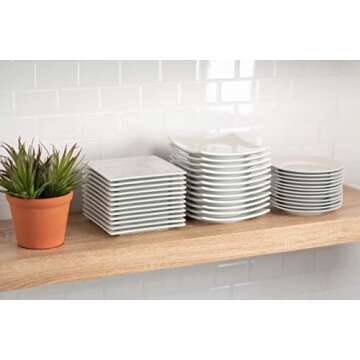 10 Strawberry Street 6" Catering Square Appetizer Plates