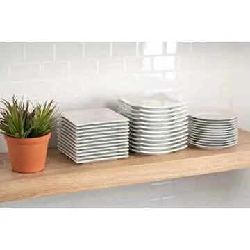 10 Strawberry Street 6" Catering Square Appetizer Plates