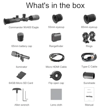 oneleaf.ai Commander NV400 Eagle 2-26X50 Digital Rifle Scope