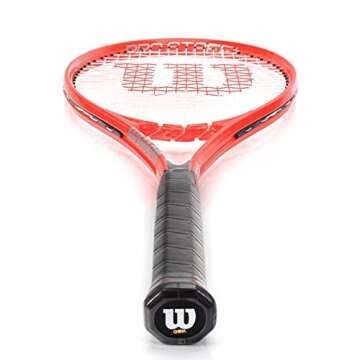 WILSON Pro Staff Precision XL 110 Adult Recreational Tennis Racket - Grip Size 3-4 3/8", Red