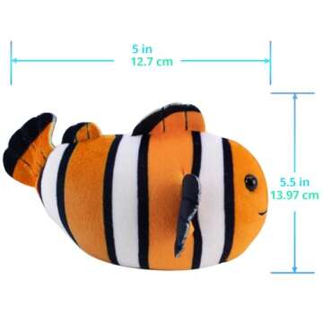 zhuzhu Aquarium Blue Shark and Clown Fish