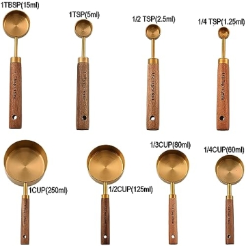 Dadamong Stainless Steel Measuring Cups Set for Cooking