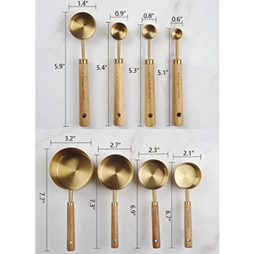 Dadamong Stainless Steel Measuring Cups Set for Cooking