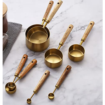 Dadamong Stainless Steel Measuring Cups Set for Cooking