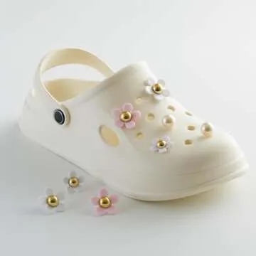 Flower Shoe Charms for Girls, Cute Flower Shoe Charms Daisy Shoe Charms Shoe Decoration Charms for Women, Teens and Kids