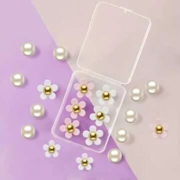 Flower Shoe Charms for Girls, Cute Flower Shoe Charms Daisy Shoe Charms Shoe Decoration Charms for Women, Teens and Kids