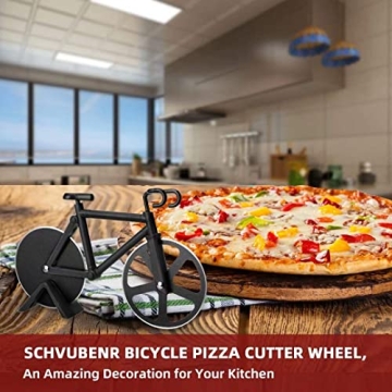 Bicycle Pizza Cutter Wheel Fun Gift for Cyclists and Pizza Lovers