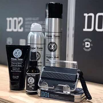 Mane Tame Beard Oil - Organic Hemp Oil, Mess-Free Pump