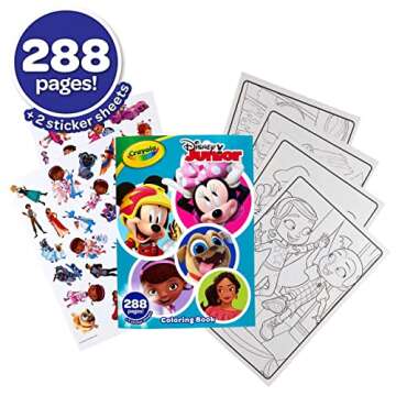 Crayola Disney Coloring Book: 288 Pages of Fun for Kids, 3-6 Years Old