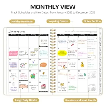 ZOTIA 2025 Planner: Perfect for Office and Home Use