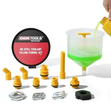 OEMTOOLS No-Spill Coolant Filling Funnel Kit | Essential for DIY Mechanics