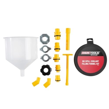 OEMTOOLS No-Spill Coolant Filling Funnel Kit for All Cars
