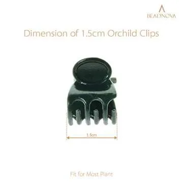 BEADNOVA Plant Clips 100Pcs Orchid Clips Orchid Support Clips Vine Clips Plant Clips for Support Flower Orchid Vine (100PCS)